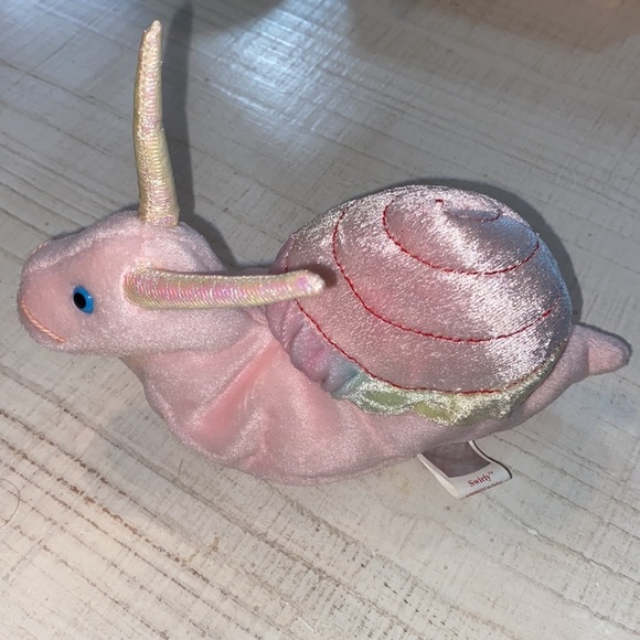 Ty Beanie Babies Swirly The Snail.. heart tag separated. Hologram tush t… - Picture 2 of 10